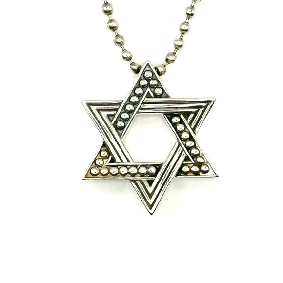 Lagos Silver Star of David Pendant Necklace New w/ Tags - Picture 6 of 12